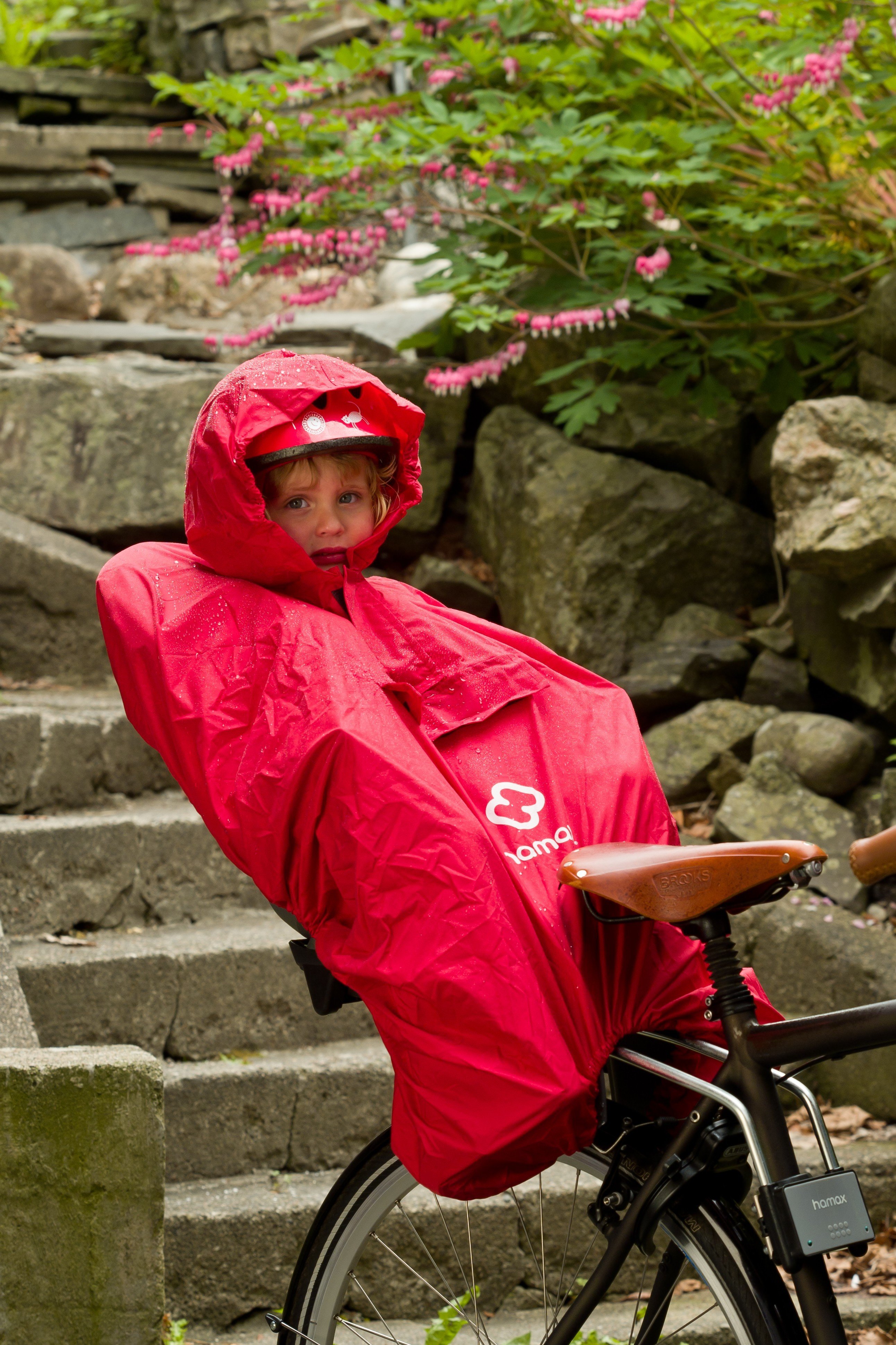 Housse de pluie pour porte-bébé Hamax - Cyclable
