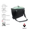 Panier Shopping Fixation DMTS compatible E-Bike - vert - 12L