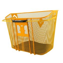 Panier acier XXL jaune avec fixation MTS3